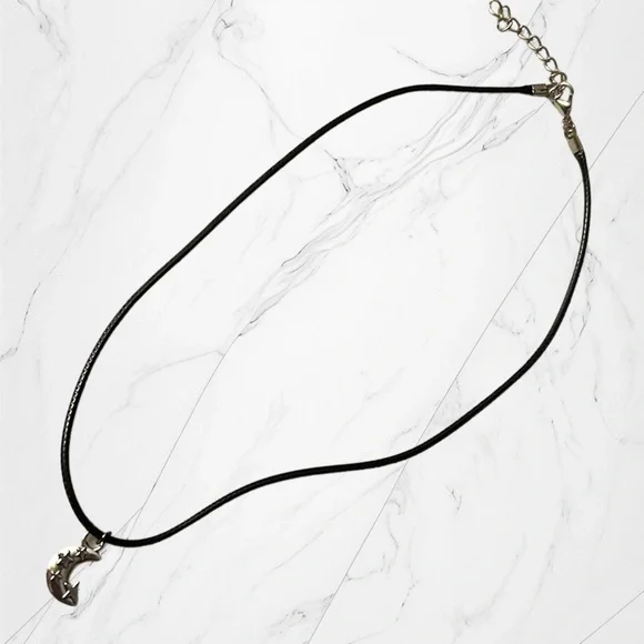 Hand Crafted Necklace Silver Moon & Star Charm Celestial Heavens - Picture 4 of 4